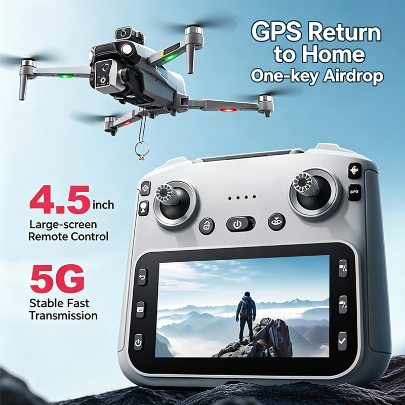 Drone Surveying - Drone GPS K19 MAX avec caméra