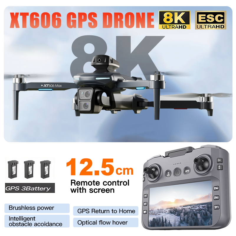 Drone XT606 MAX 3 batteries, c - Drone Surveying avis et prix